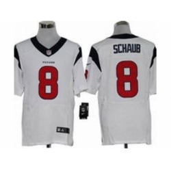 Nike Houston Texans 8 Matt Schaub White Elite NFL Jersey