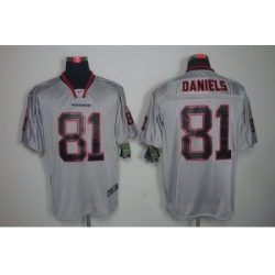 Nike Houston Texans 81 Owen Daniels Grey Elite Lights Out NFL Jerseys