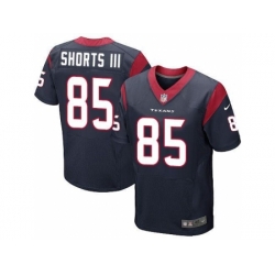 Nike Houston Texans 85 Cecil Shorts III Blue Elite NFL Jersey