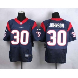 nike nfl jerseys houston texans 30 johnson blue[Elite]