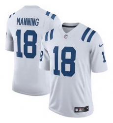 Indianapolis Colts 18 Peyton Manning Men Nike White Retired Player Limited Jersey