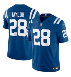 Men Indianapolis Colts 28 Jonathan Taylor Blue 2023 F.U.S.E.Vapor Untouchable Stitched Football Jersey