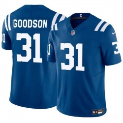 Men Indianapolis Colts 31 Tyler Goodson Blue 2024 F U S E Vapor Limited Stitched Football Jersey