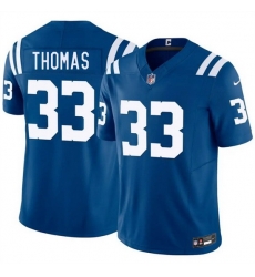 Men Indianapolis Colts 33 Juanyeh Thomas Blue 2026 F U S E Vapor Limited Stitched Football Jersey Men Indianapolis Colts 33 Juanyeh Thomas Blue 2026 F U S E Vapor Limited Stitched Football Jersey