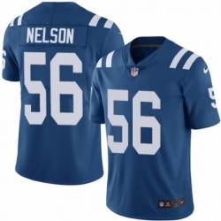 Men Nike Indianapolis Colts 56 Quenton Nelson Royal Blue Team Color Vapor Untouchable Limited Player NFL Jersey