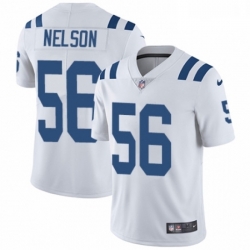 Men Nike Indianapolis Colts 56 Quenton Nelson White Vapor Untouchable Limited Player NFL Jersey