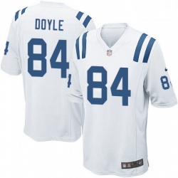 Men Nike Indianapolis Colts 84 Jack Doyle Game White NFL Jersey