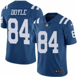 Men Nike Indianapolis Colts 84 Jack Doyle Limited Royal Blue Rush Vapor Untouchable NFL Jersey