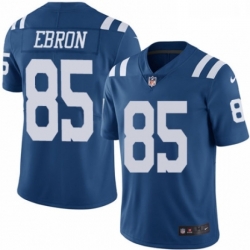 Men Nike Indianapolis Colts 85 Eric Ebron Limited Royal Blue Rush Vapor Untouchable NFL Jersey