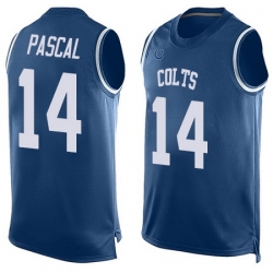 Men Zach Pascal Limited Jersey 14 Football Indianapolis Colts Royal Blue Player