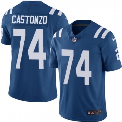 Nike Colts 74 Anthony Castonzo Royal Blue Team Color Men Stitched NFL Vapor Untouchable Limited Jersey