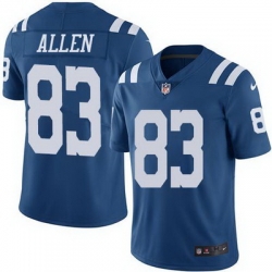 Nike Colts #83 Dwayne Allen Royal Blue Mens Stitched NFL Limited Rush Jersey