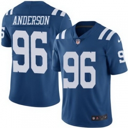 Nike Colts #96 Henry Anderson Royal Blue Mens Stitched NFL Limited Rush Jersey