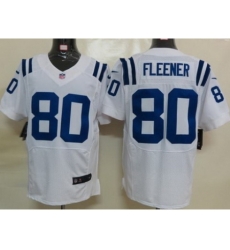 Nike Indianapolis Colts 80 Coby Fleener White Elite NFL Jersey