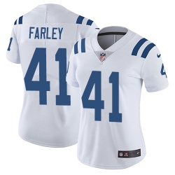 Nike Colts #41 Matthias Farley White Womens Stitched NFL Vapor Untouchable Limited Jersey