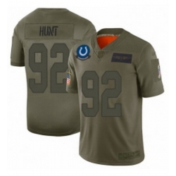 Womens Indianapolis Colts 92 Margus Hunt Limited Camo 2019 Salute to Service Football Jersey