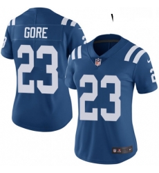 Womens Nike Indianapolis Colts 23 Frank Gore Royal Blue Team Color Vapor Untouchable Limited Player NFL Jersey