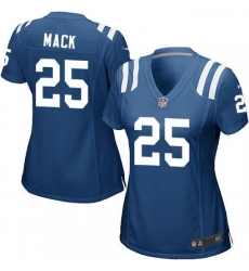 Womens Nike Indianapolis Colts 25 Marlon Mack Game Royal Blue Team Color NFL Jersey