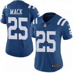 Womens Nike Indianapolis Colts 25 Marlon Mack Limited Royal Blue Rush Vapor Untouchable NFL Jersey