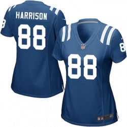 Womens Nike Indianapolis Colts 88 Marvin Harrison Game Royal Blue Team Color NFL Jersey