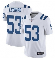 Youth Indianapolis Colts 53 Darius Leonard White Vapor Untouchable Limited Stitched Football Jersey 