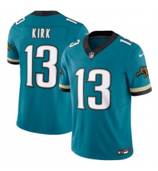 Men Jacksonville Jaguars 13 Christian Kirk Teal 2024 F U S E  Prowler Throwback Vapor Limited Stitched Football Jersey