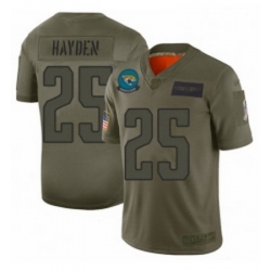 Men Jacksonville Jaguars 25 DJ Hayden Limited Camo 2019 Salute to Service Football Jersey