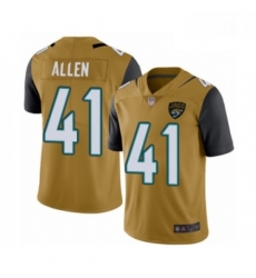 Men Jacksonville Jaguars 41 Josh Allen Limited Gold Rush Vapor Untouchable Football Jersey