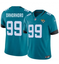Men Jacksonville Jaguars 99 Ruke Orhorhoro Teal 2026 F U S E Vapor Untouchable Limited Stitched Jersey Men Jacksonville Jaguars 99 Ruke Orhorhoro Teal 2026 F U S E Vapor Untouchable Limited Stitched Jersey