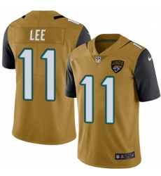 Men Nike Jacksonville Jaguars 11 Marqise Lee Limited Gold Rush Vapor Untouchable NFL Jersey