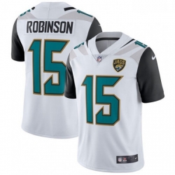 Men Nike Jacksonville Jaguars 15 Allen Robinson White Vapor Untouchable Limited Player NFL Jersey