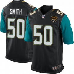 Men Nike Jacksonville Jaguars 50 Telvin Smith Game Black Alternate NFL Jersey