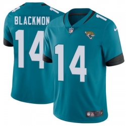 Nike Jaguars #14 Justin Blackmon Teal Green Team Color Mens Stitched NFL Vapor Untouchable Limited Jersey