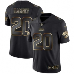 Nike Jaguars 20 Jalen Ramsey Black Gold Vapor Untouchable Limited Jersey