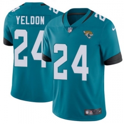 Nike Jaguars #24 T J  Yeldon Teal Green Team Color Mens Stitched NFL Vapor Untouchable Limited Jersey