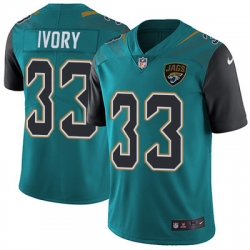 Nike Jaguars #33 Chris Ivory Teal Green Team Color Mens Stitched NFL Vapor Untouchable Limited Jersey