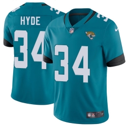 Nike Jaguars #34 Carlos Hyde Teal Green Team Color Men Stitched NFL Vapor Untouchable Limited Jersey