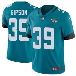 Nike Jaguars #39 Tashaun Gipson Teal Green Alternate Men Stitched NFL Vapor Untouchable Limited Jersey