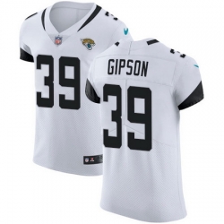 Nike Jaguars #39 Tashaun Gipson White Mens Stitched NFL Vapor Untouchable Elite Jersey