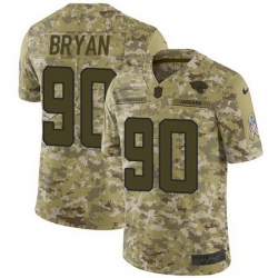 Nike Jaguars #90 Taven Bryan Camo Mens Stitched NFL Limited 2018 Salute To Service Jersey