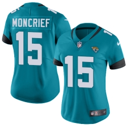 Nike Limited Womens Donte Moncrief Teal Green Alternate Jersey NFL #15 Jacksonville Jaguars Vapor