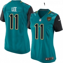 Womens Nike Jacksonville Jaguars 11 Marqise Lee Game Teal Green Team Color NFL Jersey