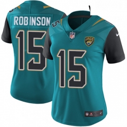 Womens Nike Jacksonville Jaguars 15 Allen Robinson Elite Teal Green Team Color NFL Jersey