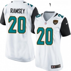 Womens Nike Jacksonville Jaguars 20 Jalen Ramsey Game White NFL Jersey