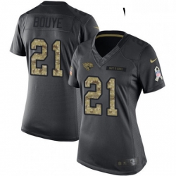 Womens Nike Jacksonville Jaguars 21 AJ Bouye Limited Black 2016 Salute to Service NFL Jersey