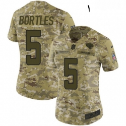 Womens Nike Jacksonville Jaguars 5 Blake Bortles Limited Camo 2018 Salute to Service NFL Jersey