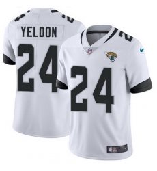 Nike Jaguars #24 T J  Yeldon White Youth Stitched NFL Vapor Untouchable Limited Jersey