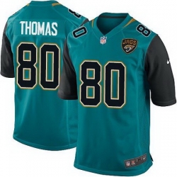 Nike Jaguars #80 Julius Thomas Teal Green Team Color Youth Stitched NFL Elite Jersey