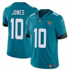 Youth Jacksonville Jaguars 10 Mac Jones Teal Vapor Untouchable Limited Stitched Jersey