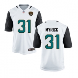 Youth Jacksonville Jaguars #31 Jalen Myrick White Jersey